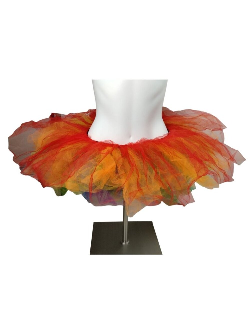 Womens S/M Halloween Rainbow Tutu Multicolor Tulle For Costumes and Parties
